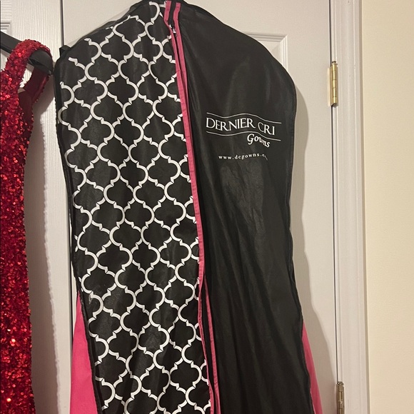 Glamorous Scarlet Sequin Evening Gown - Picture 8 of 8